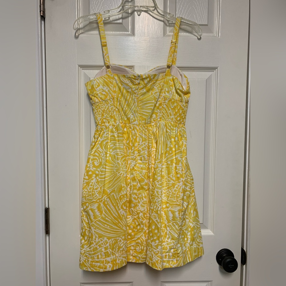 Lilly Pulitzer Yellow and White Printed Sundress - Picture 2 of 5